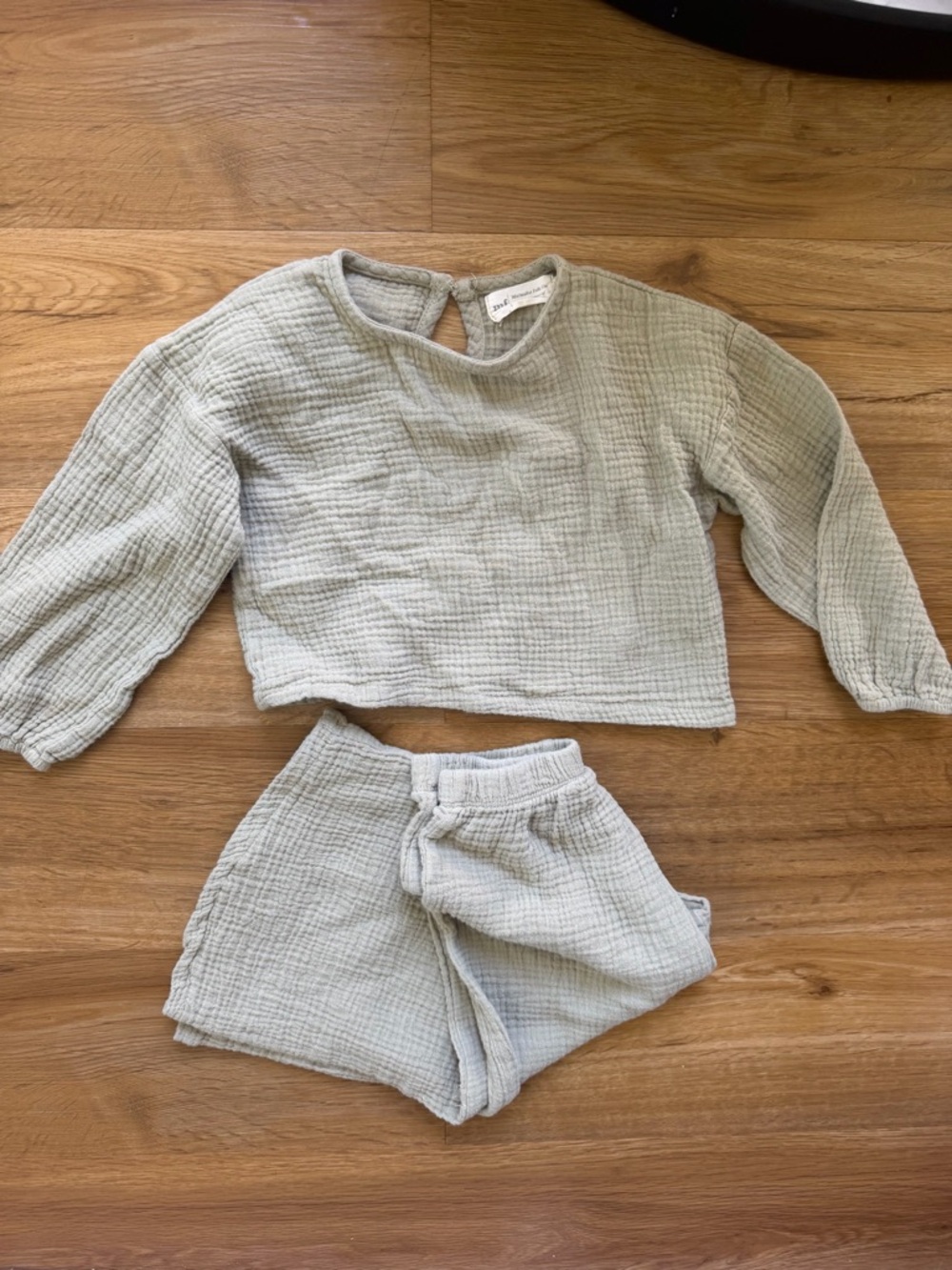 Light Sage Two-Piece Gauze Loungewear Set